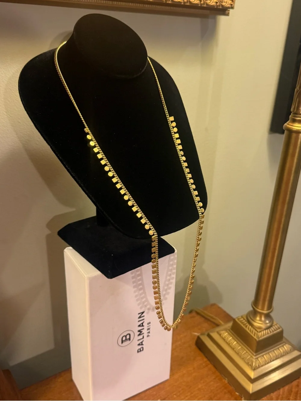 Madewell Gold Tone Mini Geochain Long Necklace - Picture 5 of 9